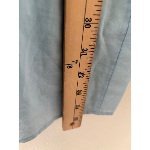 J.Crew Mercantile Light Blue Cold Shoulder Cotton Dress With Bell Sleeves - Picture 12 of 12